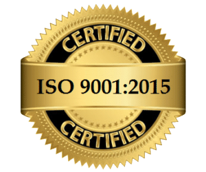 ISO 9001:2015 certification seal