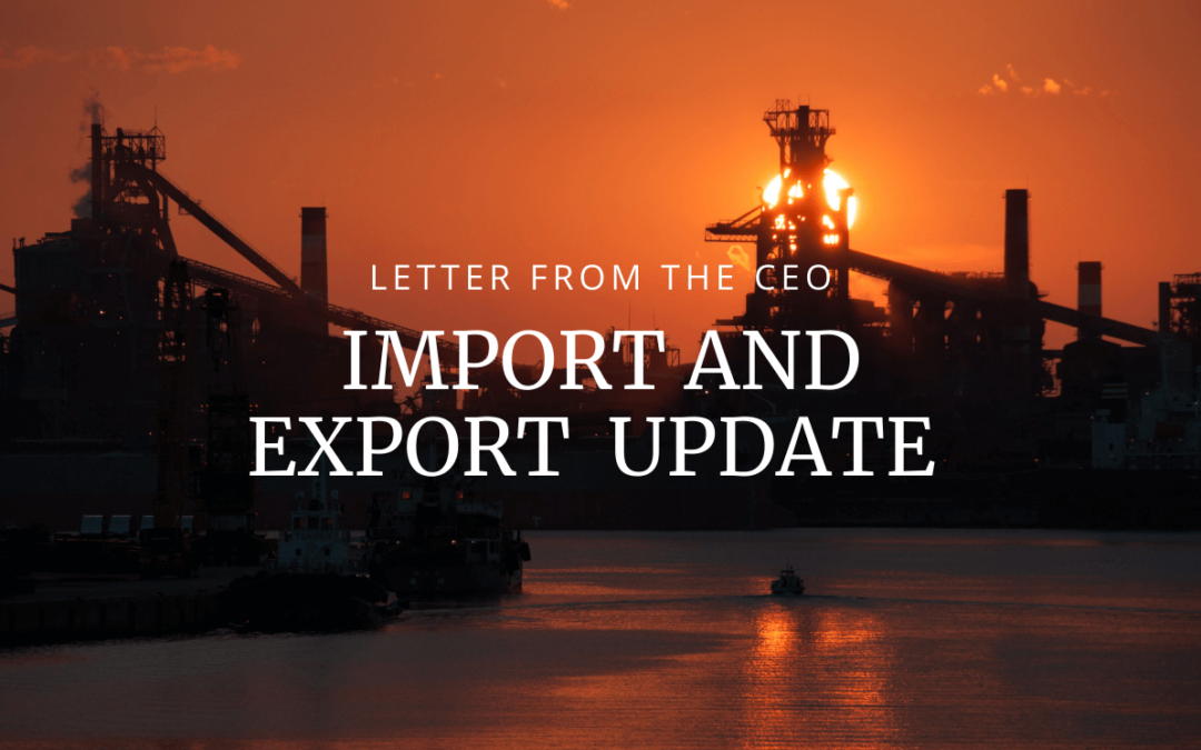 Import and Export Update