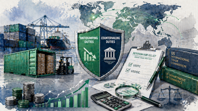 Antidumping and countervailing duties in international trade compliance and import regulation context